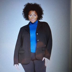 Universal Standard Desk-to-Dinner Ponte Blazer - NWOT. Size L (22-24) in Black